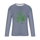 thumbnail image 4 of Blusas y camisas de manga larga y cuello redondo para hombre, camisetas casuales con estampado de moda y cuello redondo, blusas de licra de manga corta para hombre., 4 of 5