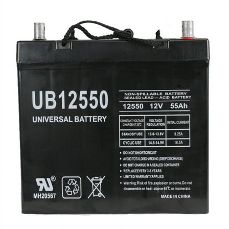 12V 55Ah Battery for Invacare Storm TDX3