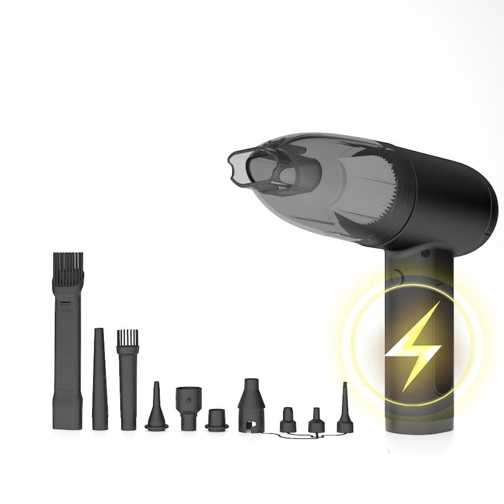 Portable Car Vacuum Cleaner 4 In 1 Wet/Dry Handheld 10000Pa Suction Rechargeable