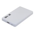 thumbnail image 1 of 2.5" SATA to USB3.0 HDD Enclosure Mobile Hard Drive Cases for SSD External Storage HDD Box With USB3.0 Cable ABS white, 1 of 6