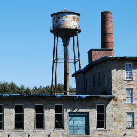 LAMINATED POSTER Mill water tower in Hope, Rhode Island. A village of Scituate. Poster Print 24 x