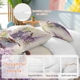 thumbnail image 2 of 3 Piece Flowers Birds Duvet Cover Set Twin Size, Microfiber Comforter/Quilt Cover with Corner Ties and 2 Pillowcases, Spring Blossoming Botanical Painting All Season Soft Bedding with Zipper Closure, 2 of 8