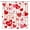 Red Pink, variant on Valentine''s Day Shower Curtain Red White Pink Heart Romantic Sweet Love Modern Creative Lover Couple Woman 70" WX70 H Bathroom Fabric Curtain with Hooks