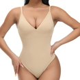 thumbnail image 2 of PEASKJP Firm Control Shapewear for Women Tummy Control and Compression Thong, Beige XXXL, 2 of 4