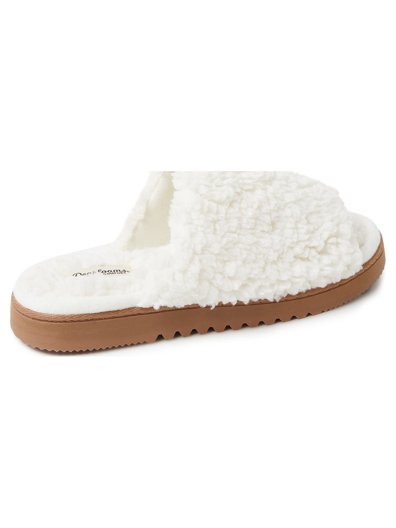 Dearfoam open toe bedroom slippers sale