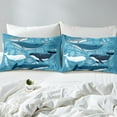 thumbnail image 4 of Erosebridal Cartoon Whale Sheet Set Twin,Ocean Animal Bedding Sets Twin Size,Super Cozy Bed Sheets Twin,Marine Decor,3pcs, 4 of 7
