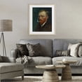 thumbnail image 2 of Van Gogh Portrait with Smoke Birch Framed Print Under Glass, design by Masters Redux, 2 of 10