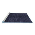 thumbnail image 2 of Ahgly Company Machine Washable Indoor Rectangle Abstract Blue Modern Area Rugs, 2' x 5', 2 of 4