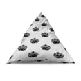 thumbnail image 4 of Gorilla Lounger Chair Bag, Sketchy Grunge Style Monochrome Repetitive Pattern of Silhouettes, High Capacity Storage with Handle Container, Lounger Size, Charcoal Grey and White, by Ambesonne, 4 of 5