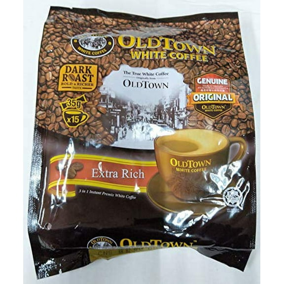 NineChef Bundle - Old Town White Coffee Extra Rich (35g x 15 sticks) (4 Pack)  1 NineChef Coffee Spoon