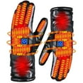 thumbnail image 1 of Guantes calefactados para pantalla táctil, 3 niveles de temperatura, impermeables, eléctricos, de invierno, calentador de manos para motocicleta al aire libre, esquí y ciclismo, 1 of 5