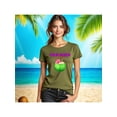 thumbnail image 1 of Playera Blusa De Palm Beach Surf Club – Vibra Tropical con Sabor a Coco Color Verde Oliva Talla Grande Marca Emil SaEs, 1 of 4