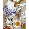 thumbnail image 4 of Purple Blooms Floral Kitchen Dish Towels for Drying Dishes Set of 4, Farmhouse Spring Flowers Botanical Waffle Weave Microfiber Hand Tea Bathroom Towels Quick Dry & Absorbent Towel 15.7x23.6, 4 of 7