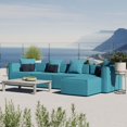 thumbnail image 3 of Modway Saybrook 5-Piece Outdoor Patio Upholstered Sectional Sofa, 3 of 4