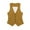 Yellow, variant on Baberdicy Lady Coat Women Linen Casual Vest Ladies Sleeveless V Neck Vests Single Breasted Tops Womens Blazer White