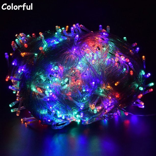 Guirnalda de luces LED de 10M, 20M, 30M, 50M para bodas, luces navideñas de hadas, decoración de árbol de Navidad centelleante para exteriores, luz led para exteriores