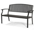 thumbnail image 6 of GONICHA Outdoor Bench,Weatherproof Aluminum Patio Garden Bench for Park Yard Deck Entryway,Gray, 6 of 6