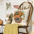 thumbnail image 2 of Sm:)e Sunflower Bow Maple Leaves Pumpkin Fall Pillow Covers 18x18 Inch Set of 2, Cushion Covers for Sofa Seasonal Home Decor, 2 of 7