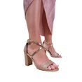 thumbnail image 1 of Where's That From Womens Ruth Glitter Wide Medium Block Heel Sandals, 1 of 3