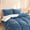 Blue, variant on Ultra Soft Reversible Plush Comforter, Thick Warm Fluffy Bedding Comforter for Winter, Cozy Textured Bed Comforter Twin Size Gray