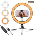 thumbnail image 2 of Led Ring Light For Live Streaming And Video Shooting, 6 Inch Ring Light, 2 of 5