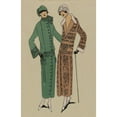 thumbnail image 2 of Anonymous 17x24 Gold Ornate Framed and Double Matted Museum Art Print Titled - Elegant. -1. a Pretty Coat Dress (1923), 2 of 4