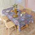 thumbnail image 3 of Boho Bohemia Flower Rectangle Tablecloth 60"x102",Waterproof Polyester Rectangle Table Cloth, Wipeable Spillproof Polyester Tablecloth for Dining, Camping, Indoor and Outdoor, 3 of 6