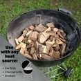 thumbnail image 2 of Steven Raichlen Smoking Wood Chunks (Hickory) - 10 Pound Box Kiln Dried BBQ Large Cut Chips- All Natural Barbecue Smoker Chunks- 840 cu. in. (0.013mÂ³), 2 of 4