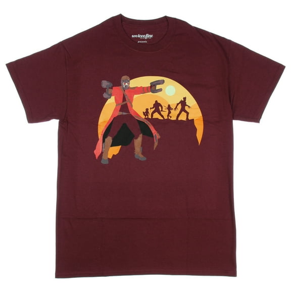 Guardians Of The Galaxy Starlord Sunset Mens T-shirt (Small)