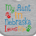 thumbnail image 4 of Inktastic My Aunt in Nebraska Loves Me Boys or Girls Baby Bib, 4 of 4