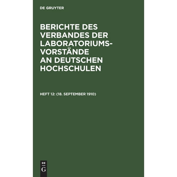 (18. September 1910) (Hardcover)