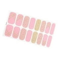 thumbnail image 3 of 16 Pieces Semi Cured Gel Nail Wraps Patch Manicure Nail Art Decor with Nail File Style G, 3 of 8