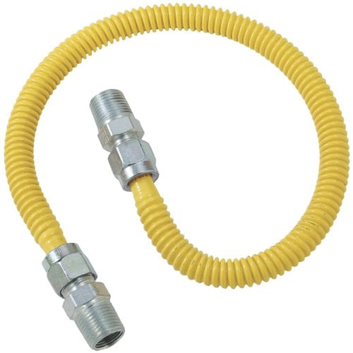 Brasscraft CSSD44-48 Gas Dryer and Water Heater Flex Line, 10x9x1.3, yellow