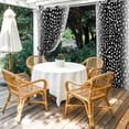 thumbnail image 2 of Art Black Outdoor Curtains for Patio, Vintage White Polka Dots Black Gray Ombre Farmhouse Country Sunshade Privacy Drapes Grommet Waterproof Outside Curtains for Porch/Cabana/Balcony 54"x95", 2 Panel, 2 of 9