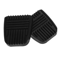 Masteelf 2pcs Slip On Brake Clutch Pedal Pads Rubber Pedal Protector Nonslip Pedal Covers Replacement for Universal Cars Trucks