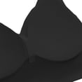 thumbnail image 5 of Lumtrix Women Cross Back Bra Padded Seamless No Underwire Deep V Neck Thin Straps Bralettes Black 38, 5 of 5