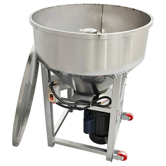 50kg/110Lbs Feed Mixer Granular Plastic Mixer Vertical Stainless Steel Spiral Poultry Feed Mixer