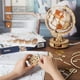 ROKR 6" Globe Lumineux du Monde 180 Pièces 3D Puzzle en Bois Modèle-Auto Tellurion Assemblé Jouets de Construction – image 7 sur 7