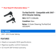 thumbnail image 2 of Tie Rod End Kit - Compatible with 2007 - 2010 Chrysler Sebring 2008 2009, 2 of 2