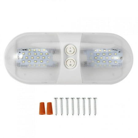 

12V 800lm Dome Roof Light LED Oval Ceiling Lamp For Car RV Trailer Boat