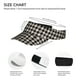 thumbnail image 3 of Balery Black Plaid Heart Gorra deportiva con visera ajustable para mujer y hombre (talla única), 3 of 7