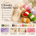 thumbnail image 5 of Jumbo Chunky Blanket Yarn #10, Thick Bulky Chenille Yarn for Hand Knitting and Crocheting, Super Chunky Knit Yarn for Blankets, Baskets and DIY Home Decor, 5 of 7