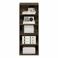 thumbnail image 4 of Furinno Basic 5-Tier Open Shelf Bookcase, Bookshelf, Storage Organizer, 11 x 17 x 44, Amber Pine, 4 of 4