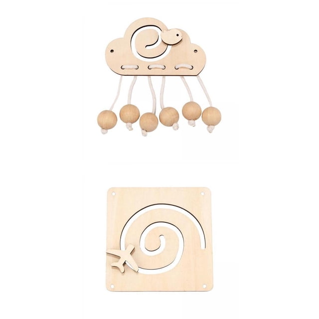 2x Materiales de Tablero Ocupados Tableros Sensoriales de Juguete de Habilidades Motoras para Preescolar Baoblaze Material de tablero ocupado