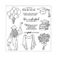 thumbnail image 3 of Graduation Season Balloon Flowers Girls Greetings Clear Metal Cutting Dies Set For Card Making & DIY Scrapbooking, 3 of 9