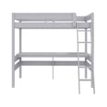 thumbnail image 6 of Dorel Living Harlan Wood Loft Bed with Ladder and GuardRail in Twin in Gray, 6 of 9