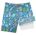 thumbnail image 4 of Shadoumai Little Boys Swim Trunks Set 3d Prints Dinosaurs High Stretch Swimming Short Casual Summer Beach Pool Swimming Shorts Swimwear for Boys 1 Piece Zipper Bathing Suit, 4 of 4