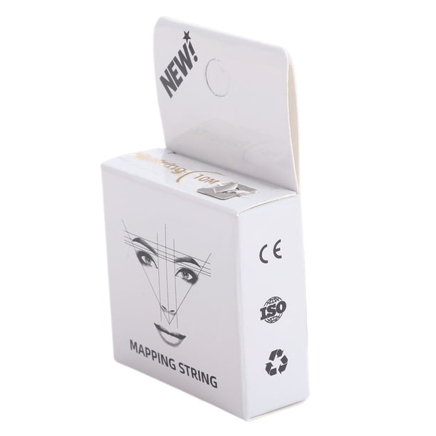 Hilo De Medición De Microblading Preentintado Para Mapeo De Cejas, Herramienta Profesional De Diseño De Cejas Para Marcado Simétrico Y Preciso, Para Salón, Uso Doméstico,