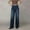*Dark Blue, variant on ClodeEU Women's High Waist Wide Leg Jeans, Casual Straight Leg Denim Trousers Black,Women's Plus L