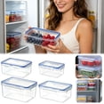 thumbnail image 2 of Microwave Safe Plastic Food Storage Container Leakproof Lunch Box for Office Work Meal Prep Blue5, 2 of 9